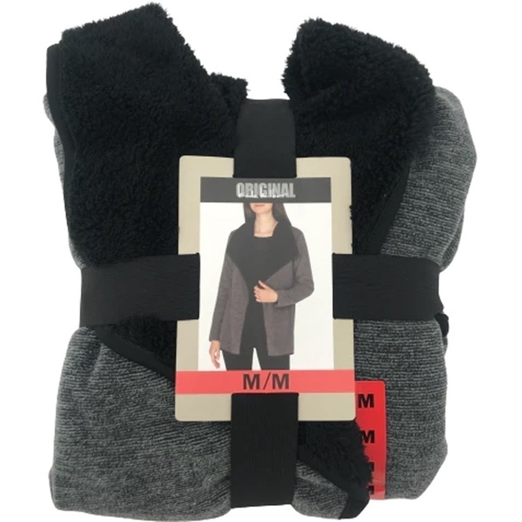 Nicole Miller Cardigan Jacket Coat Sherpa Lined Duster Large Lapel Cozy Warm NIP - Picture 4 of 9